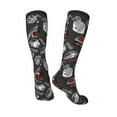 thumbnail image 4 of Daiia Sports Socks Japanese Sushi Hashi Printed Novelty Crew Socks for Men Women Knee High Socks Cotton Socks Soft & Breathable Support Unisex Socks, 4 of 9