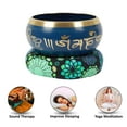 thumbnail image 4 of IBA Indianbeautifulart Tibetan Singing Bowl Musical Instrument For Meditation W/ Stick & Cushion Handcrafted In Nepal Bowl For Relaxation, Yoga & Spiritual Healing, 4 of 7