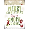 thumbnail image 2 of JMB Designs 14x18 White Modern Wood Framed Museum Art Print Titled - Gnome Christmas, 2 of 4