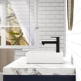 thumbnail image 4 of Moderno blanca rectangle bathroom vessel sink 24 x 17.7 x 5.1 pulgada, 4 of 6