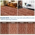 thumbnail image 4 of Hasoo Washable Rug 8' x 10' Rugs for Living Room Vintage Geometric Farmhouse Indoor Non Slip Large Carpet for Bedroom, Red, 4 of 6