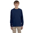 thumbnail image 1 of Jerzees T-Shirt à Manches Longues pour Jeunes 5.6 oz. Dri-Power ACTIVE - J NAVY - S, 1 of 1