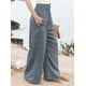 thumbnail image 3 of Pantalones Palazzo de para Mujer Gris L, 3 of 7
