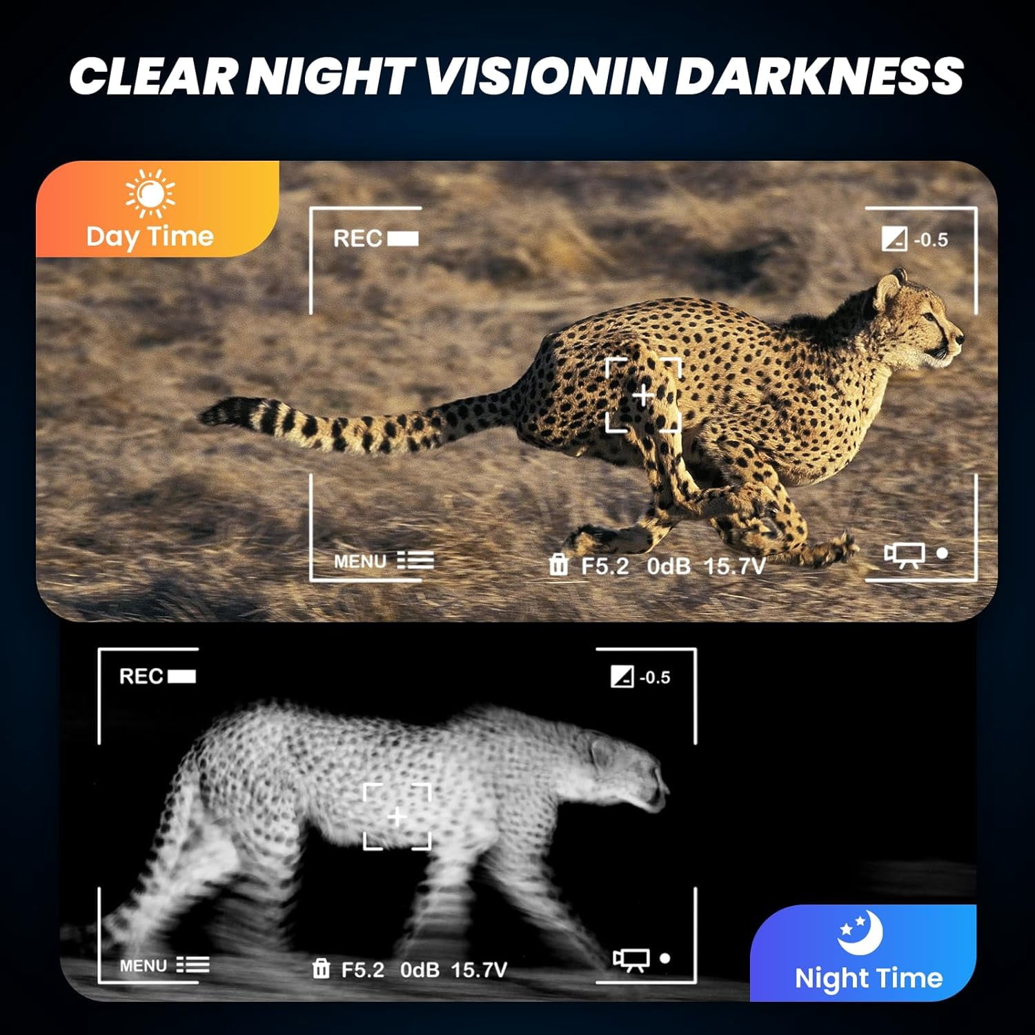 Adult Binoculars, 4K 2500ft Head-mounted Infrared Night Vision Goggles, Tactical Light, 8x Digital Zoom, Suitable for Outdoor, Camping and Travel