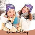 thumbnail image 4 of Kdxio Owl And Flowers Winter Beanie for Men Women Beanie Knit Hat Cuffed Cap Beanie Knit Chunky Snow Cap, 4 of 6