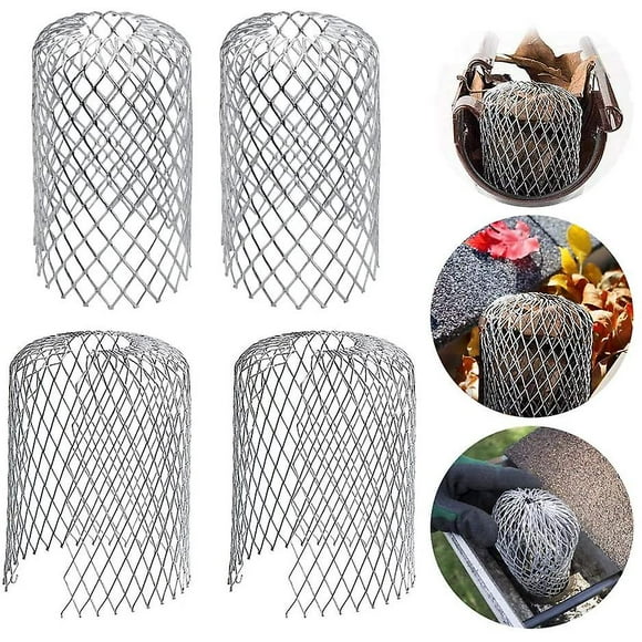 6 Pieces Aluminum Gutter Filters Grille Gutter Protection Metal Gutter