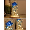 thumbnail image 2 of La Bella y la Bestia, rosa, flor encantada con luz LED en cúpula de cristal para Navidad, Día de San Valentín, Día de la Madre, cumpleaños, el mejor regalo para novia, esposa, mujer, ella Ormromra XM068, 2 of 9