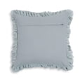 thumbnail image 3 of Alessia Distressed Blue Velvet Pillow, 3 of 4