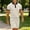 Khaki, variant on XiYing Golf Shorts Men, Men's Contrast Half Zip Shirt Drawstring Shorts Set Summer Casual Two-Piece Outfit, Adjustable Elastic Waist Shorts, Chest Pocket, Coordinated Set for Weekend Wear, 1 Pack