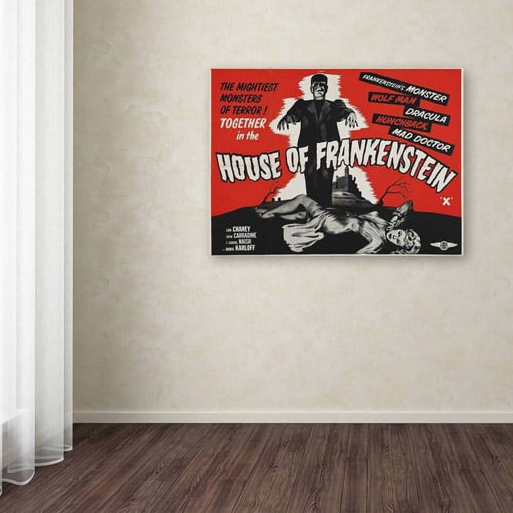 Trademark Fine Art "House of Frankenstein" Canvas Art by Vintage Apple Collection