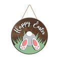 thumbnail image 2 of WRXMIJNHGSA Hangs Under $10 Easter Wooden Hanging Sign Bunny Rabbit Welcome Door Hanger Rustic Easter Wood Wreath Sign For Front Door Spring Home Farmhouse Window Door Decorations, 2 of 7