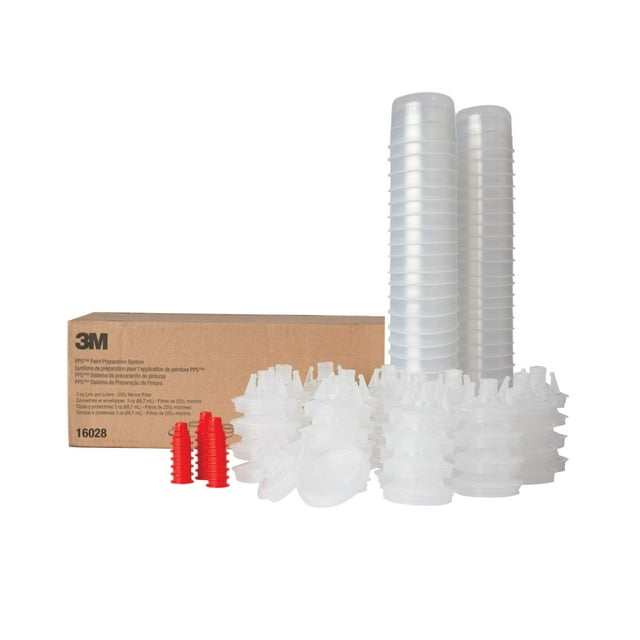 Kit de tapas y revestimientos para pistolas de pintura 3M PPS 16028, 90 ml