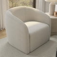 thumbnail image 2 of Creative Images International ELISSIDY Fabric Club Armchair in Off White, 2 of 7
