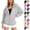 Light Gray, variant on UDAUDU Womens Zip UP Hoodie Lightweight Sweatshirt Fall Winter Outfits with Pocket Casual Jackets Loose Fit Clothes Coffee S