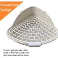 thumbnail image 5 of Arena para conejitos, inodoro para mascotas, orinal, entrenador, bandeja esquinera, caja de cama para animales pequeños, conejillo de indias, hurón, hámster, conejo enano (blanco), 5 of 5