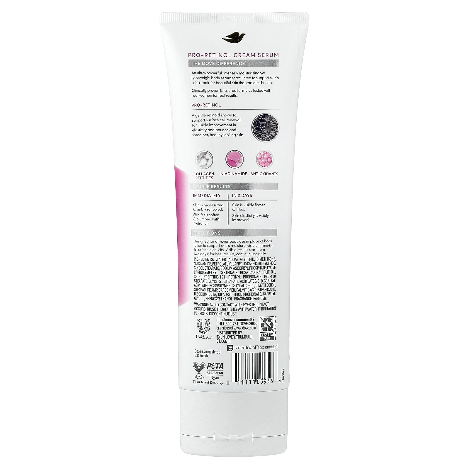 Dove Body Cream Serum, Pro-Retinol + Firming, 8 fl oz