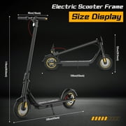 550W Electric Scooter for Adults, 21 Miles Range & 19 MPH Max Speed, 48V 15A Battery, 10 Pneumatic Tires, Foldable E-Scooter with APP Control, Headlight & Turn Signals – Commuting Gift,Black