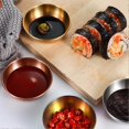 thumbnail image 4 of 5pcs Appetizer Serving Tray Stainless Steel Sauce Dishes Spice Dish Plates, 4 of 4