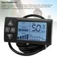 thumbnail image 4 of Panel LCD De Scooter Eléctrico, Pantalla LCD De Bicicleta Eléctrica A Prueba De Agua ABS Diseño De Retroiluminación De Conector SM Resistente Para Montar, 4 of 7