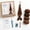 2# Brown, variant on DIY Crochet Spiral Bat Suncatcher Complete Kit, Halloween Crochet Craft Set with Yarn, Hook, Needle and Step-by-Step Instructions