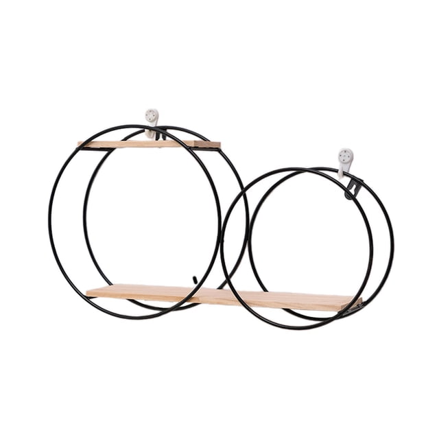 Estantes flotantes para pared, estante de pared de madera, estante montado en la pared, estante colgante de pared para dormitorio Negro