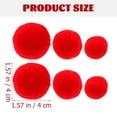 thumbnail image 6 of 50 Pcs Pom Poms Accessories Hair Ball Bag Decorations Suit Decorations 4X4cm Red, 6 of 6