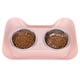 thumbnail image 1 of Dog Cat Bowls, Cat Face Shape Stainless Steel Cat Water Bowls, Cute Durable Double Bowls for Cat Puppy ANGGREK AC8966, 1 of 8