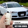 thumbnail image 2 of Unique Bargains Car Key Fob Cover 3 Button Remote Key Fob Case TPU Button Full Protector Cover White for Audi Q3 2015-2020, 2 of 7