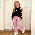 thumbnail image 7 of Cethrio Girls Casual Outfit Sets, Long Sleeve Spring Fall Princess 2 Piece Girls' Clothing Sets Watermelon Red Size 9-10 T, 7 of 7