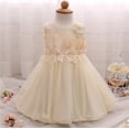 thumbnail image 1 of Vestido de niña pequeña con lazo grande, vestido de bautismo para niñas, primer año, fiesta de cumpleaños, vestido de boda, ropa de bebé, tutú, vestido esponjoso Tan Jianjun  unisex, 1 of 2