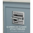 thumbnail image 3 of Recessed Toilet Paper Holder, Stainless Steel Durable Tissue Roll Holder Wall Mount for Bathroom Space Saving Design with Mounting Bracket, Wall Toilet Paper Dispenser Insert, Chrome, 3 of 8