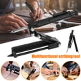 thumbnail image 1 of Volkmi 1 abs multifunctional scribing pencil tool adjustable woodworking profiling scale plastic black, 1 of 9