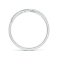 thumbnail image 2 of ANGARA Natural Diamond Swirl Bypass Ring in 14K White Gold for Women (Size-1mm | Color-G | Clarity-VS2) | April Birthstone, Birthday, Anniversary, Jewelry Gift for Women | Natural Diamond Ring, 2 of 9