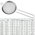 thumbnail image 4 of Fine Mesh Strainer for Kitchen Stainless Kitchen Stainless Steel Tea Steel Tea Colander Long Handle Food Sifter Flour Sieve Baking Tool, 10cm, 4 of 8