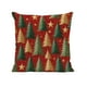 thumbnail image 2 of Funda de Almohada con Estampado de Árbol de Navidad - 45X45 Cm (18X18 Pulgadas) | Decoración para El Hogar | Poliéster | Cierre de Cremallera | Uso Interior/Exterior | Estampado Estereoscópico - Deco, 2 of 6