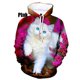 thumbnail image 4 of Sudadera con capucha con estampado de gato para hombre y mujer, ropa con estampado de gatos kawaii en 3D, divertida, estilo Harajuku, Y2K, 4 of 5