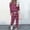 Hot Pink, variant on successthop Womens 2 Piece Outfits Oversized Sweatsuit Stripe Crewneck Long Sleeve Shirts and Jogger Sweatpants Casual Comfy Outfits Activewear Tracksuit Jogging Suits Sweatsuits