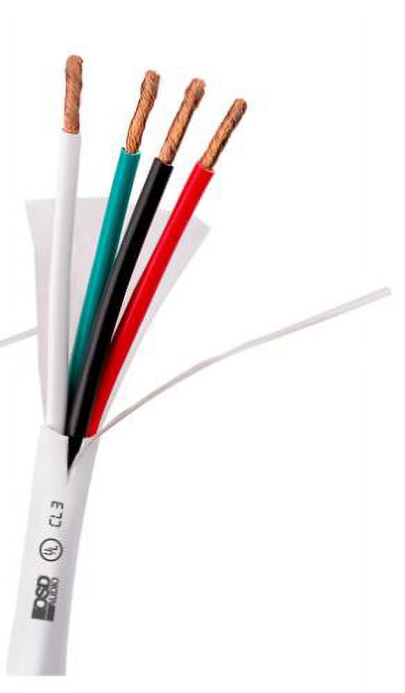 OSD 16/4 Speaker Wire Outdoor Rated CL2/CL3 In Wall Direct Burial Oxygen Free, White 500ft