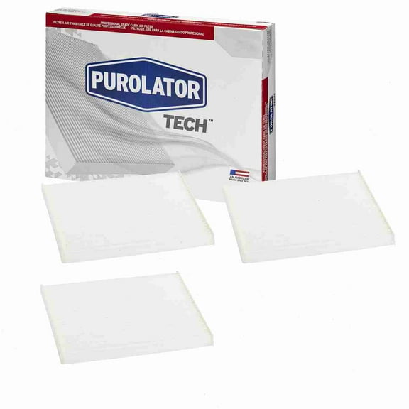 3 pc Purolator TECH TC38222 Cabin Air Filters for 042-2027 224901 24481 24894 24901 4481 453-1010 453-1012 4894 4901 61624901 87139-30010 87139-48020 89894 89901 94894 94901 AF1218 AF1245 AFC1218