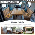 thumbnail image 4 of Pzuqiu Wood Grain Rv Sofa Cover 2Pcs Easy Install Sunflower Couch Covers for Rv Campers Full Coverage Camper Cushion Covers Booth Set Accessories for Inside, 4 of 6