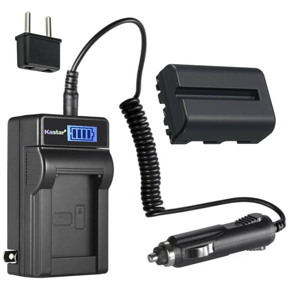 Kastar 1-Pack NP-FM500H Battery and LCD AC Charger Compatible with Sony SLT-A77VK, DSLR-A300X, Alpha α99II, a99 II, SLT-A99 II, a99II, a99V, ILCA-99M2, CLM-V55, CLM-FHD5, Viltrox DC-50 Monitor