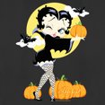 thumbnail image 2 of Women's Betty Boop Halloween Pumpkins Graphic Tee Black Medium, 2 of 4