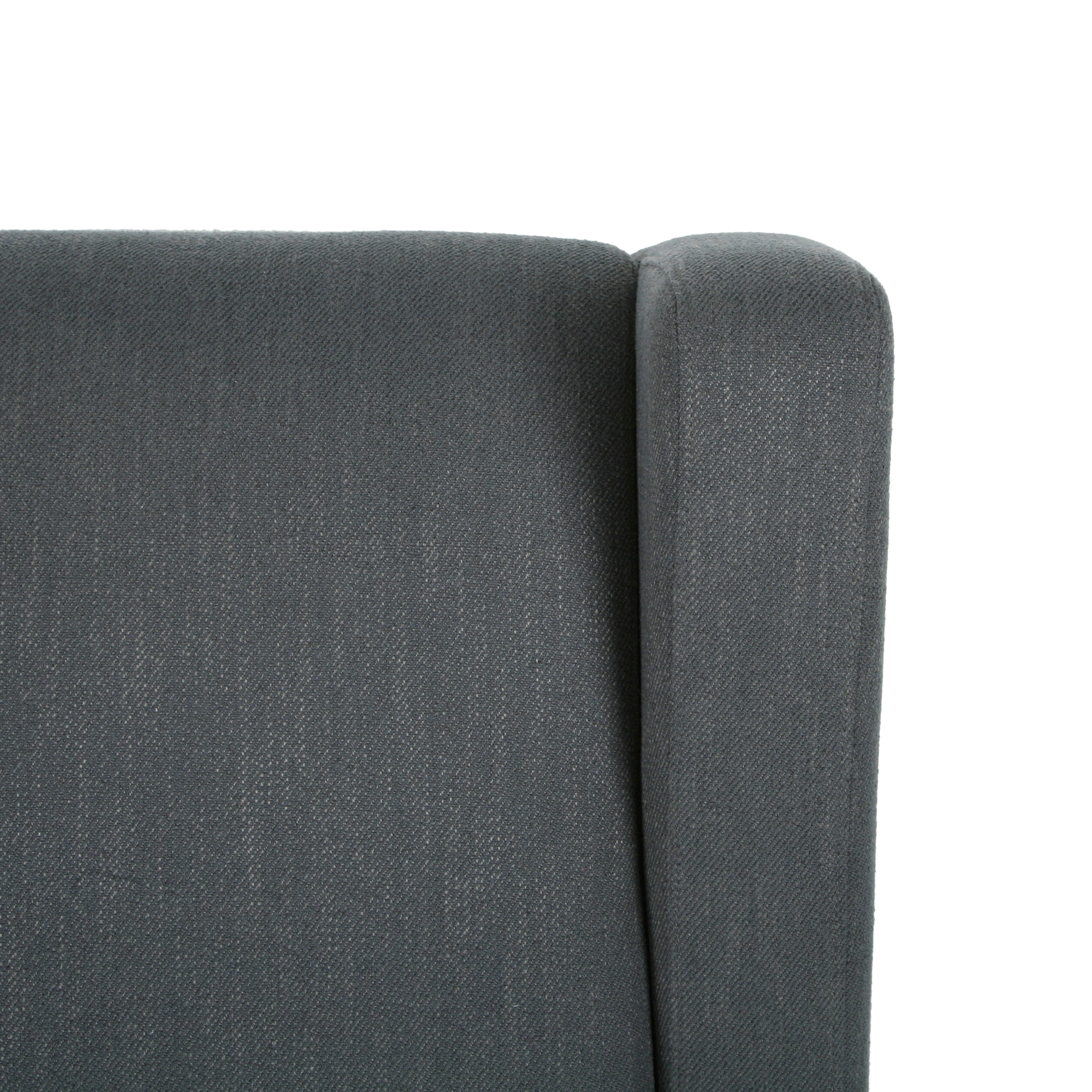 Noble House Rushika Contemporary Standard Fabric Upholstered Swivel Recliner, Gray