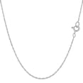 thumbnail image 1 of 14k White Gold Rope Chain Necklace, 0.7mm, 18", 1 of 1