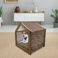 thumbnail image 3 of Bear Pet House, Forest Animals Concept Flock of Big Angry Bears Bushy Furs, Outdoor & Indoor Portable Dog Kennel with Pillow and Cover, 5 Sizes, Umber Brown and Cocoa, by Ambesonne, 3 of 5