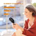 thumbnail image 3 of Mini Silent Fan, Usb Rechargeable Portable Handheld Fan, 3 Wind Speeds, Office Travel Vertically Placed(pink Color), 3 of 3