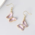 thumbnail image 2 of Dangle Drop Earrings Butterfly: Fake Crystal Charm Earrings Pierced Earrings, 2 of 2