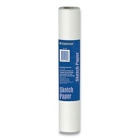 Transparent Sketch Paper Roll, 12" X 50 Yd, White | Bundle of 5