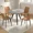 Gray+Brown（A）, variant on 34.8" Round Dining Table for 4 People, Modern Circle Kitchen Table with Metal Legs for Kitchen, Dining Room, Apartment,Gray
