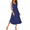 Navy Blue, variant on Sleeveless Nightgowns for Women Long Night Gown Pleated Full Length Sleepwear Tank Sleep Dress Slit Dress